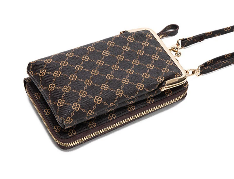Fashion Women's Shoulder Bag PU Leather Crossbody Bags Zipper Card Holder Wallets Cell Phone Handbag for Women Ladies Gifts