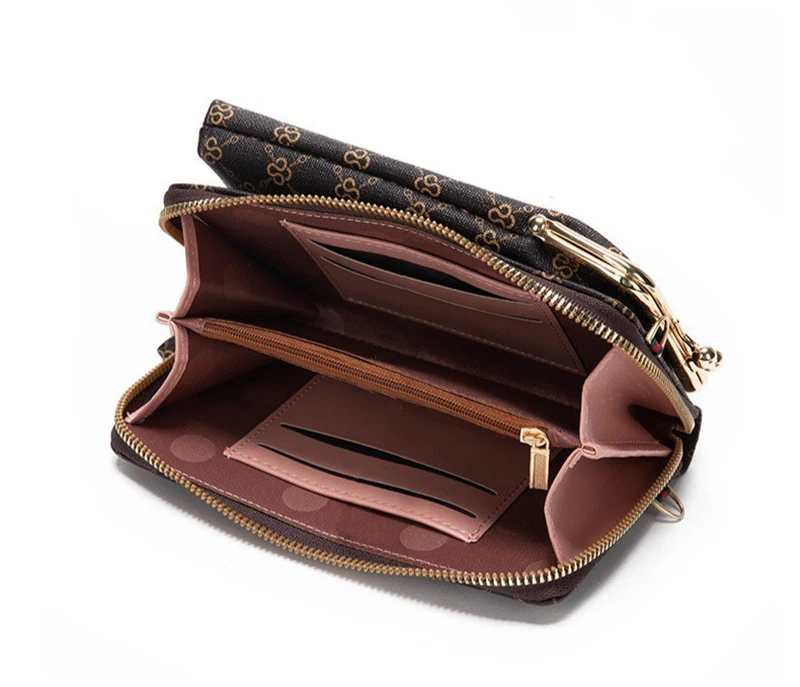 Fashion Women's Shoulder Bag PU Leather Crossbody Bags Zipper Card Holder Wallets Cell Phone Handbag for Women Ladies Gifts