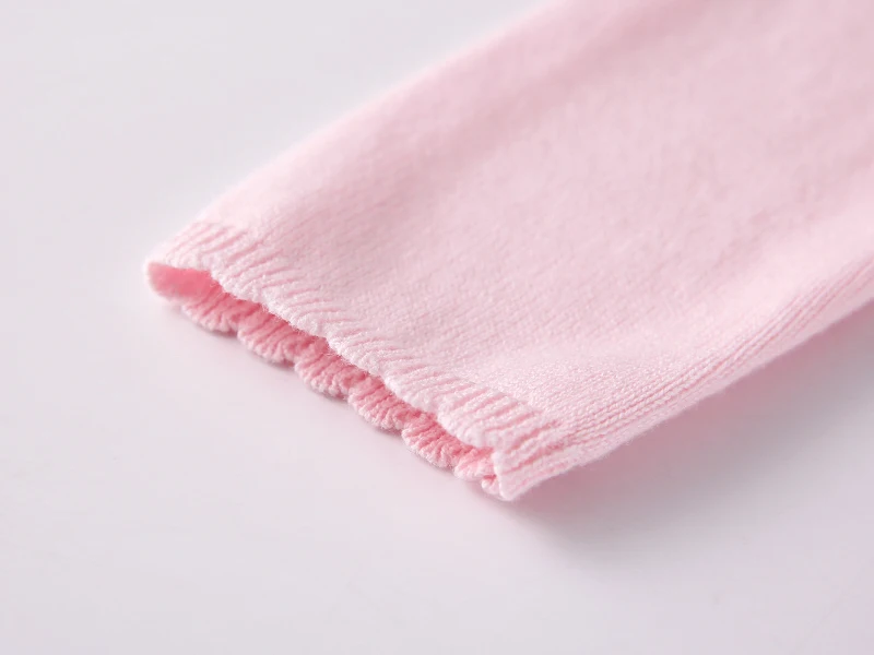 Spring and Autumn Newborn Baby Girl Shawl Cotton Sweater Knit Sweater Embroidered Thin Knitted Jacket