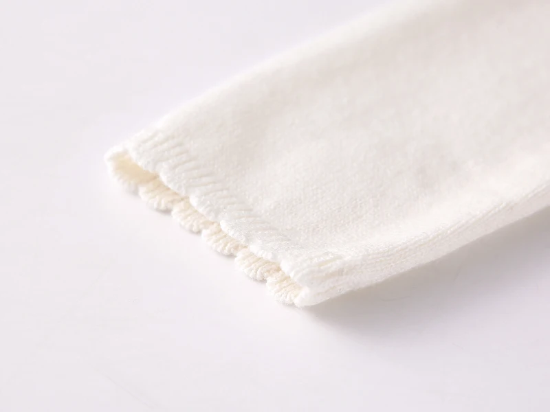 Spring and Autumn Newborn Baby Girl Shawl Cotton Sweater Knit Sweater Embroidered Thin Knitted Jacket