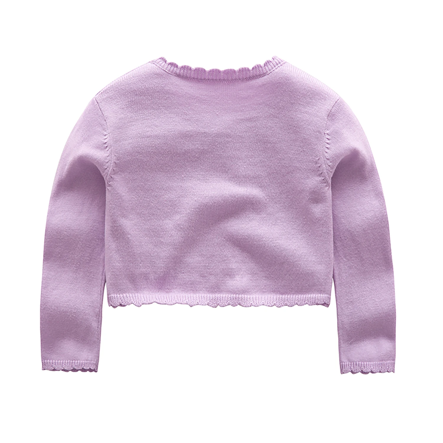 Spring and Autumn Newborn Baby Girl Shawl Cotton Sweater Knit Sweater Embroidered Thin Knitted Jacket