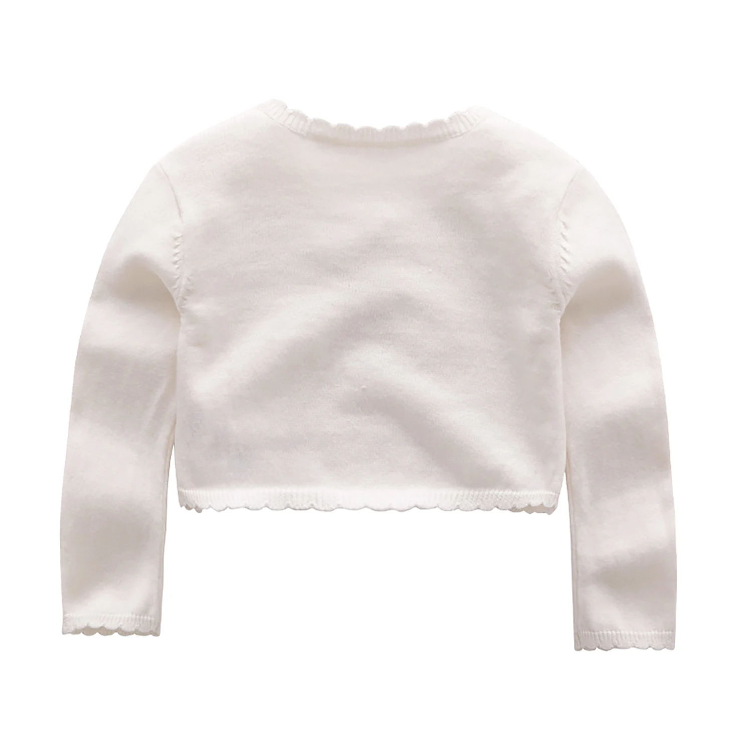 Spring and Autumn Newborn Baby Girl Shawl Cotton Sweater Knit Sweater Embroidered Thin Knitted Jacket