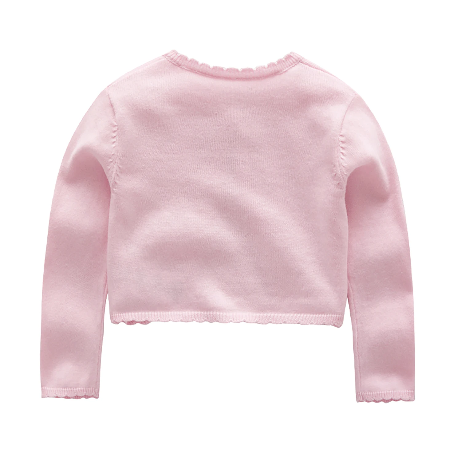 Spring and Autumn Newborn Baby Girl Shawl Cotton Sweater Knit Sweater Embroidered Thin Knitted Jacket