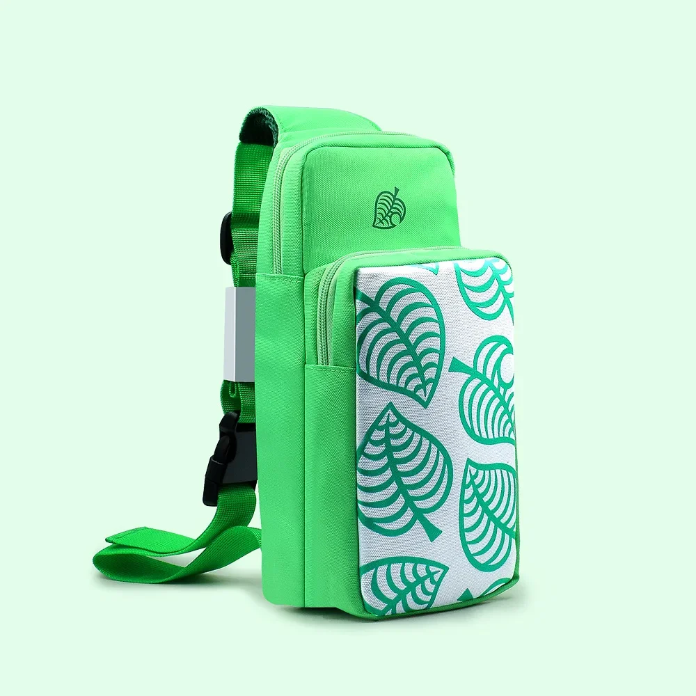 Shoulder Bag Animal Crossing Leaves Case For Nintendo Switch Console Adjust Carrying Storage Bag Travel Protection Cute For Kid