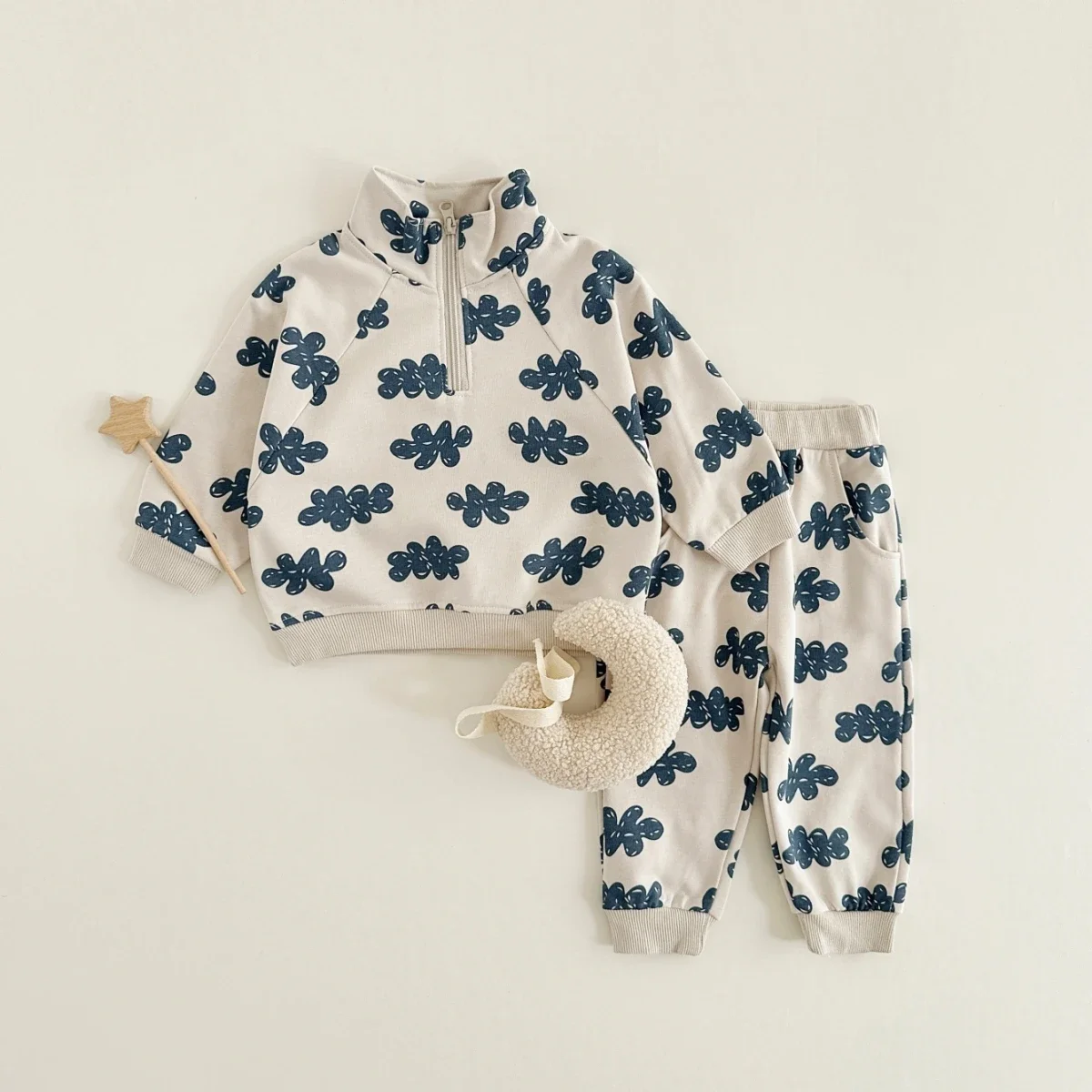 New Autumn Baby Clothes Sets Boys Girls Sweatshirts Long Sleeve Pullover + Sweatpants Suit Kids Outfit 2Pcs Children Clothes