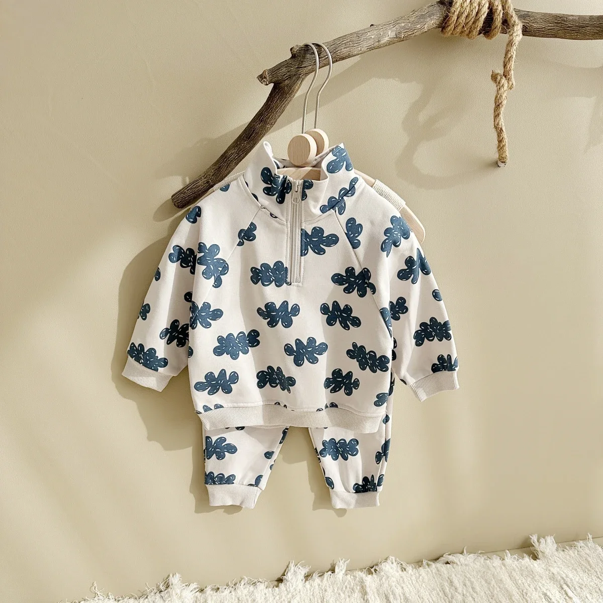New Autumn Baby Clothes Sets Boys Girls Sweatshirts Long Sleeve Pullover + Sweatpants Suit Kids Outfit 2Pcs Children Clothes