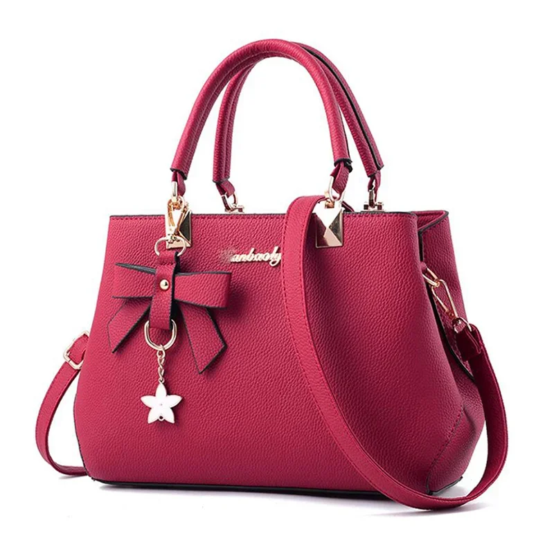 New Elegant Shoulder Bag for Women Luxury Designer Handbags Female Bags Plum Bowknot Sweet Messenger Crossbody Bag