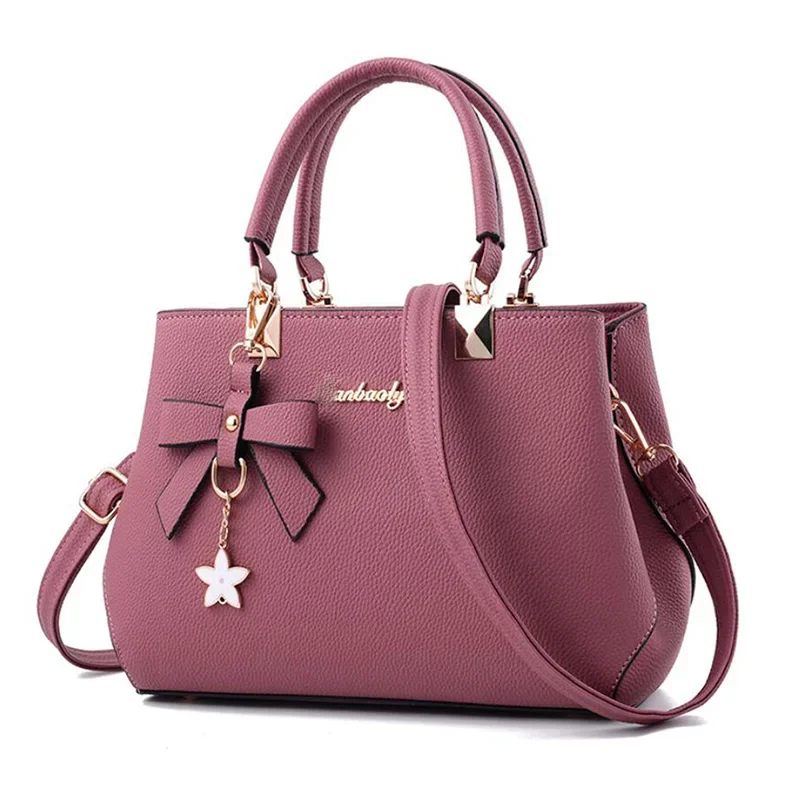 New Elegant Shoulder Bag for Women Luxury Designer Handbags Female Bags Plum Bowknot Sweet Messenger Crossbody Bag