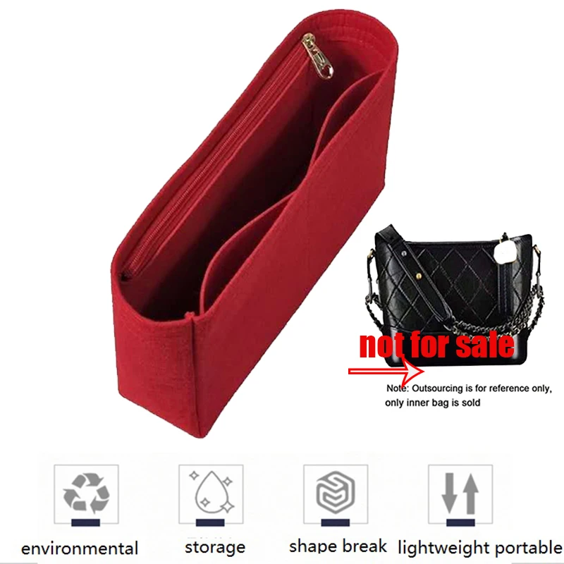 Felt Cloth Liner Bag For GABRIELLE Handbag Women Makeup Organizer Felt Insert Bag Liner Travel Organizer Portable Cosmetic Bag