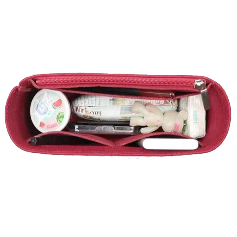Felt Cloth Liner Bag For GABRIELLE Handbag Women Makeup Organizer Felt Insert Bag Liner Travel Organizer Portable Cosmetic Bag