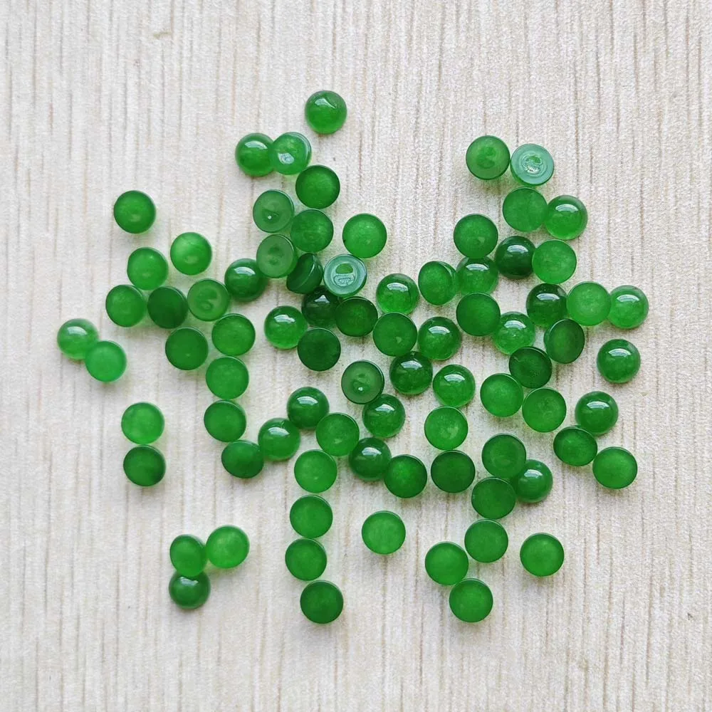 Wholesale 100pcs Fashion Good Quality Natural Stone Round Cab Cabochon Beads 6mm for Jewelry Accessories Making