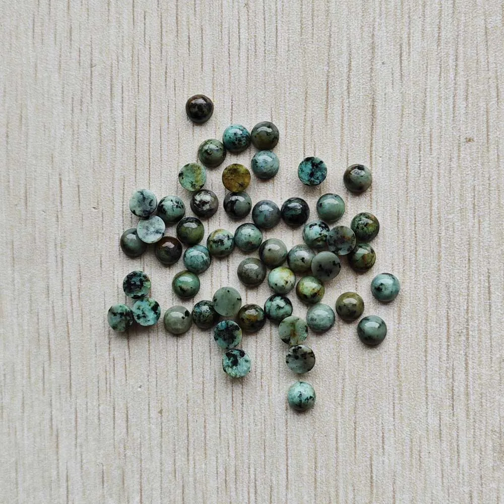 Wholesale 100pcs Fashion Good Quality Natural Stone Round Cab Cabochon Beads 6mm for Jewelry Accessories Making