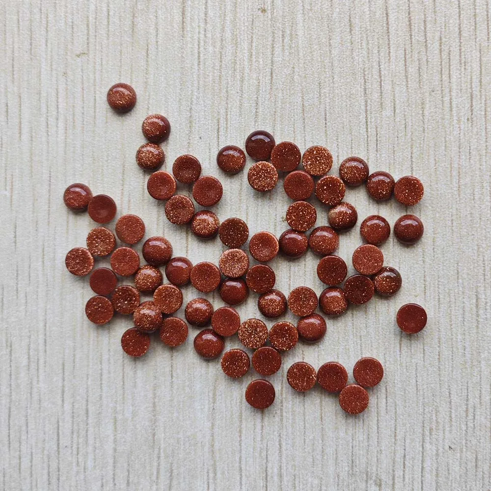 Wholesale 100pcs Fashion Good Quality Natural Stone Round Cab Cabochon Beads 6mm for Jewelry Accessories Making