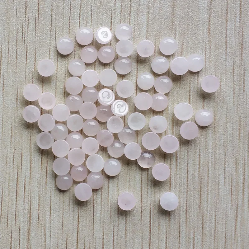 Wholesale 100pcs Fashion Good Quality Natural Stone Round Cab Cabochon Beads 6mm for Jewelry Accessories Making