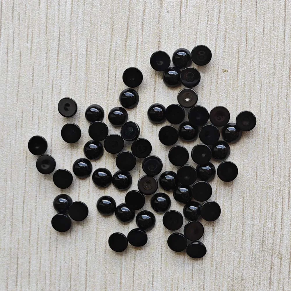 Wholesale 100pcs Fashion Good Quality Natural Stone Round Cab Cabochon Beads 6mm for Jewelry Accessories Making