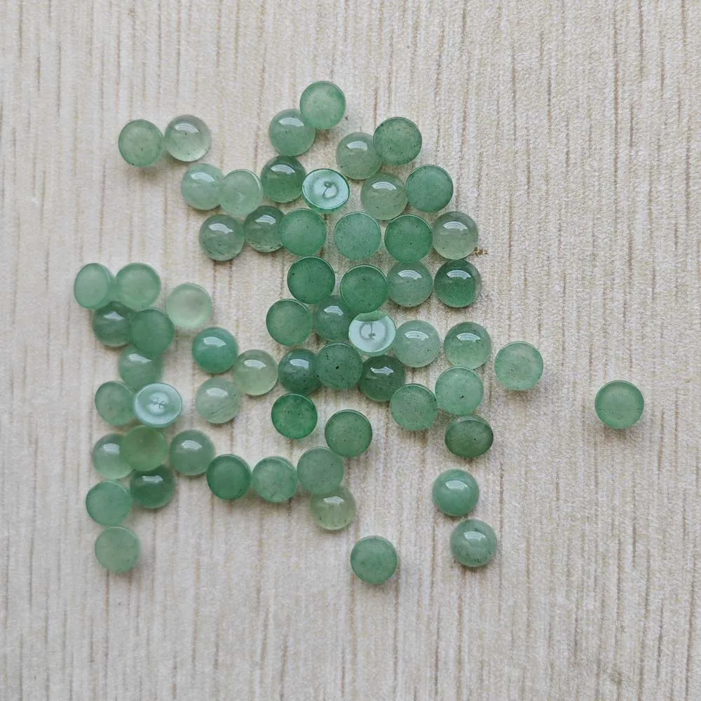 Wholesale 100pcs Fashion Good Quality Natural Stone Round Cab Cabochon Beads 6mm for Jewelry Accessories Making