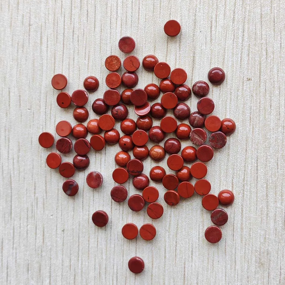 Wholesale 100pcs Fashion Good Quality Natural Stone Round Cab Cabochon Beads 6mm for Jewelry Accessories Making