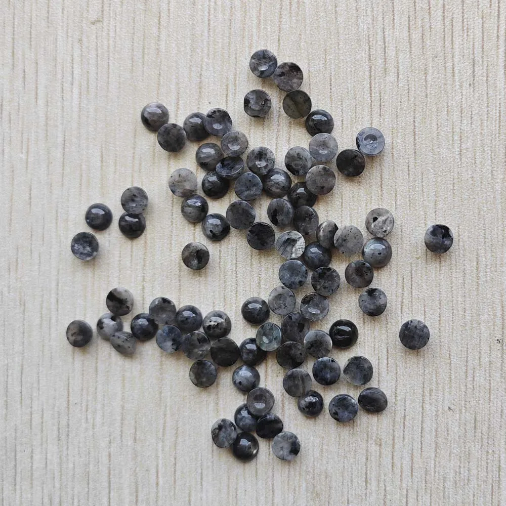 Wholesale 100pcs Fashion Good Quality Natural Stone Round Cab Cabochon Beads 6mm for Jewelry Accessories Making