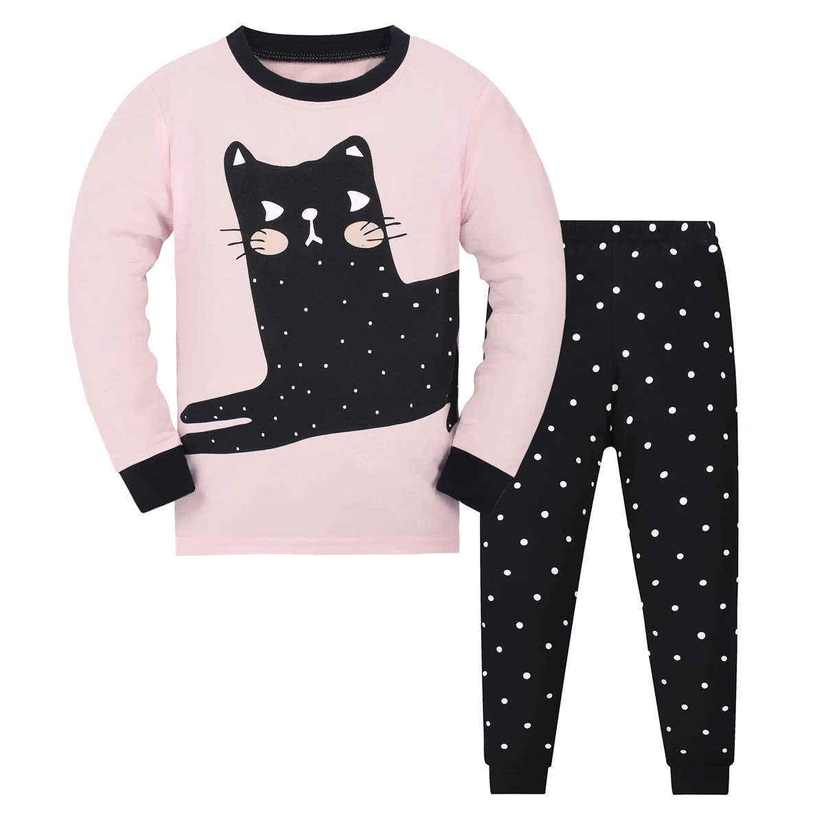 Girls Pajamas Long Sleeve Children Set Little Kids Pjs Sleepwear Size 2-9year