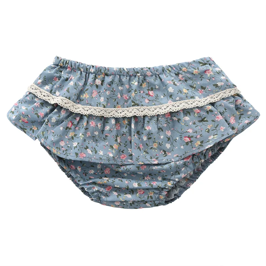 Baby Girls Floral Ruffles Lace Skirt Shorts Kids Summer Pettiskirt Toddler Dancing Wedding Clothing Tutu Skirt Infant Bloomer