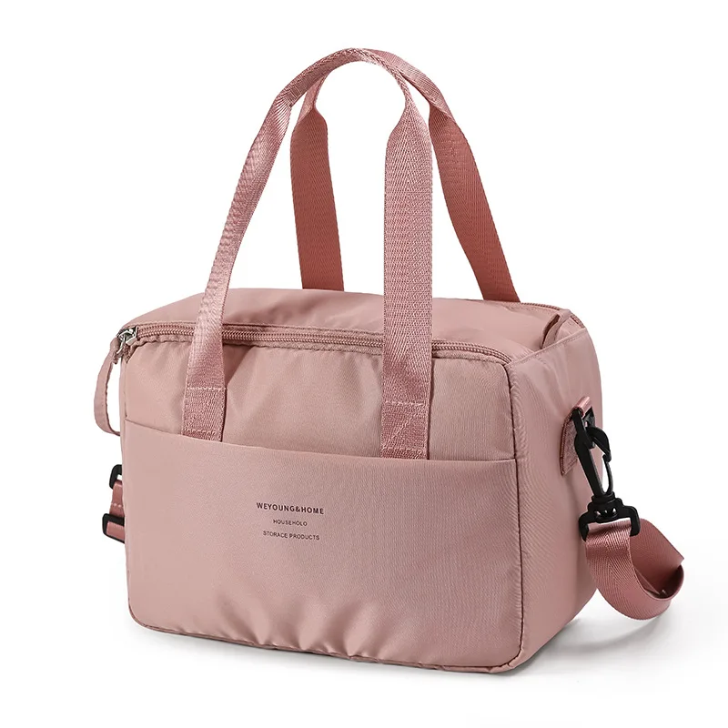 Portable Lunch Bag For OL Women Thermal Insulated Lunch Box Tote Cooler Handbag Waterproof Bento Pouch Office Food Shoulder Bags