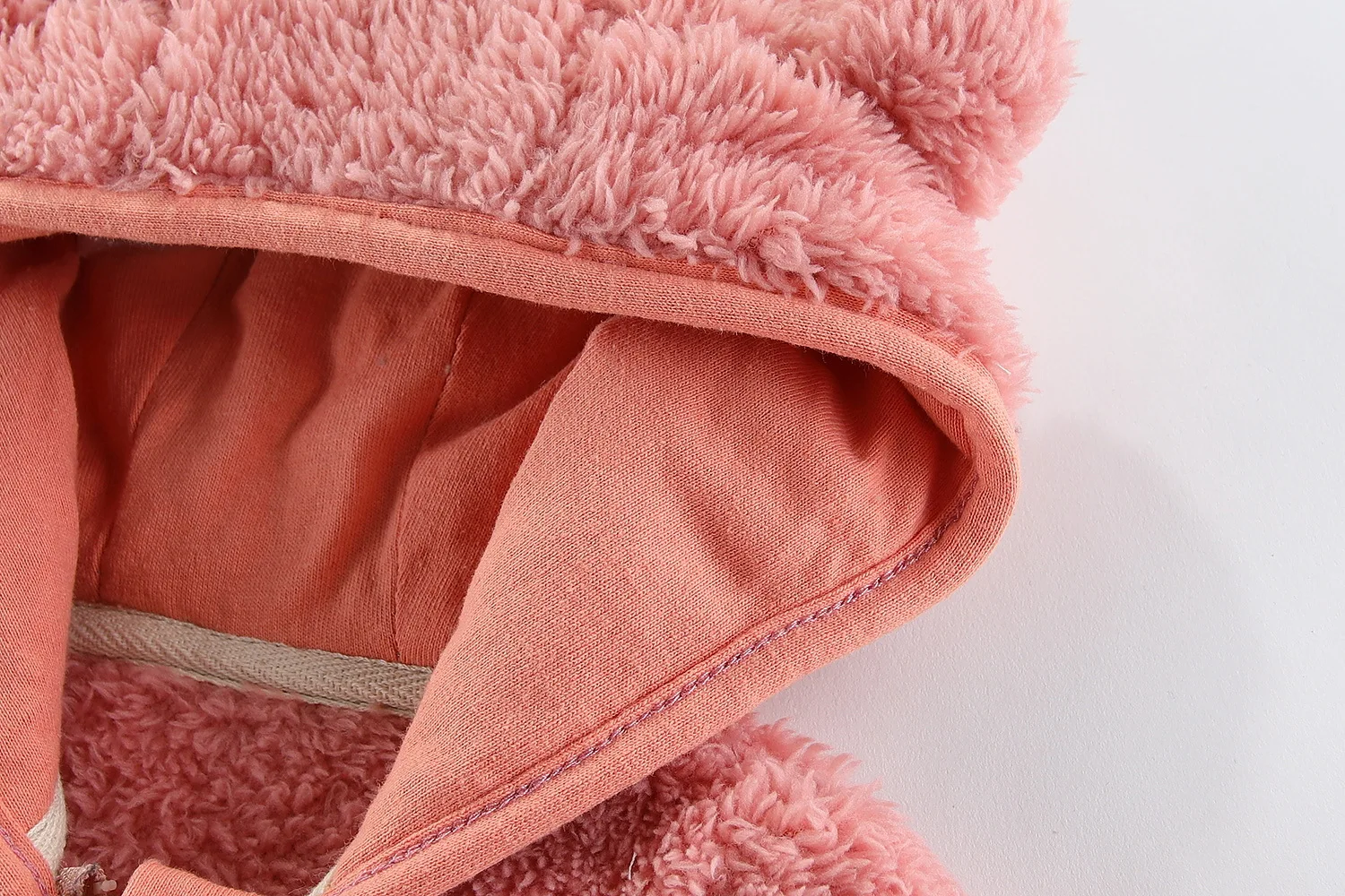 Spring and Autumn Children's Fleece Coat Baby Bear Ears Long Sleeve Warm Jacket 0-3 Years Old Child Clothing