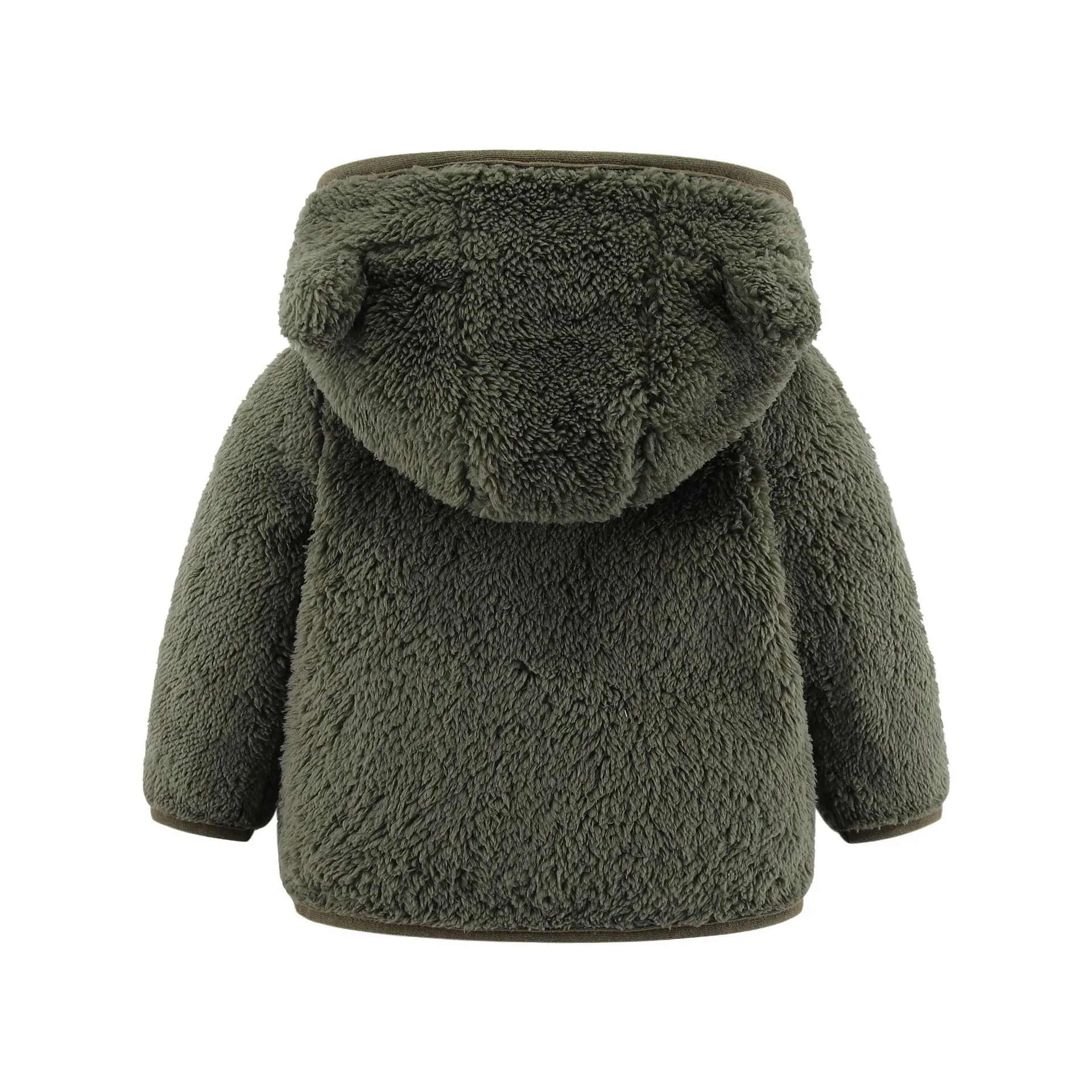 Spring and Autumn Children's Fleece Coat Baby Bear Ears Long Sleeve Warm Jacket 0-3 Years Old Child Clothing