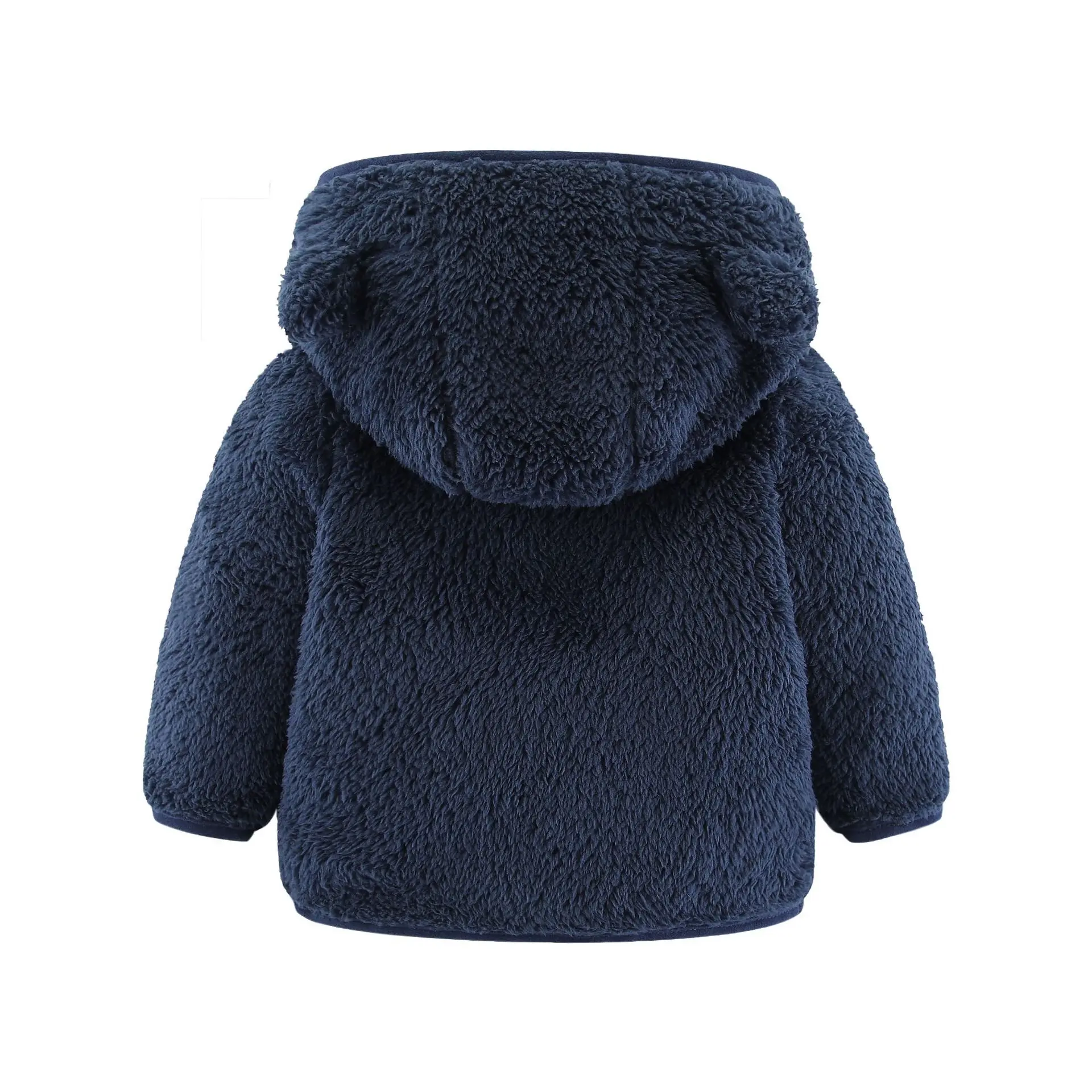 Spring and Autumn Children's Fleece Coat Baby Bear Ears Long Sleeve Warm Jacket 0-3 Years Old Child Clothing