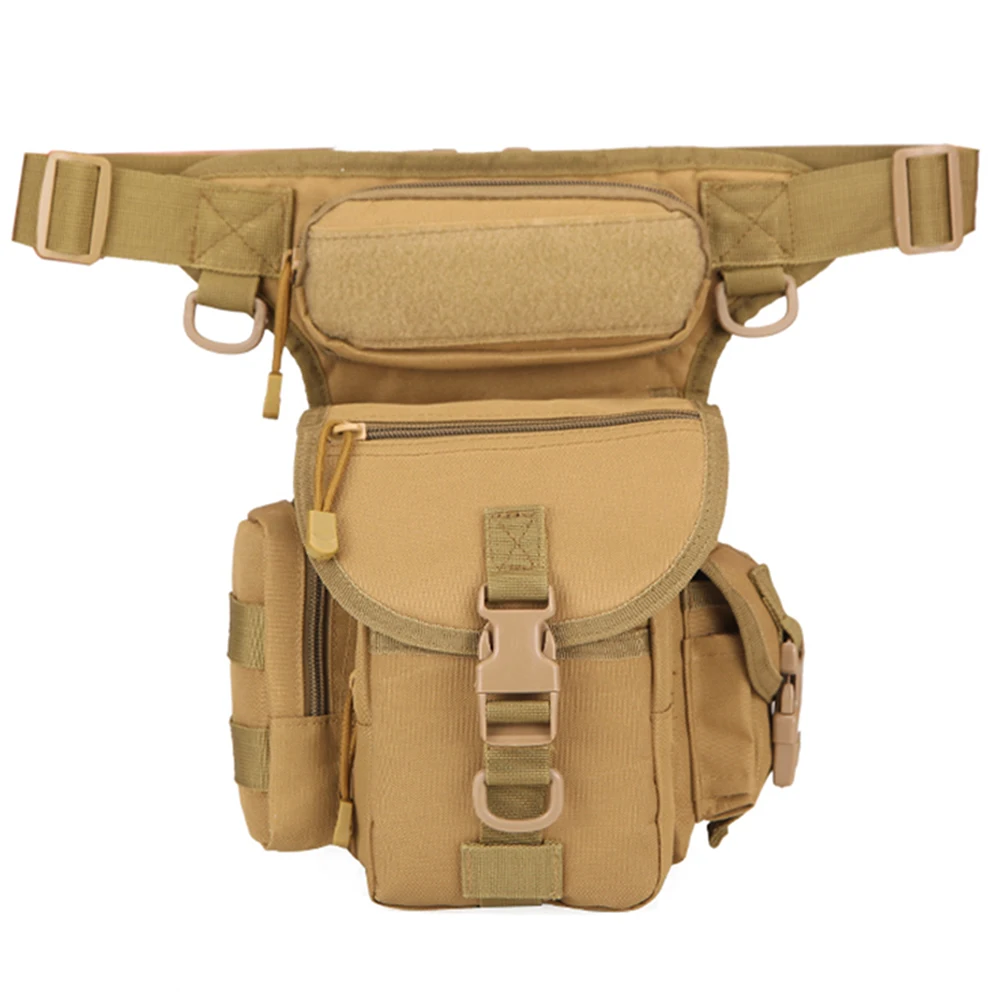Men Waist Fanny Pack Leg Bag Military Tactical Motorcycle Rider Camera Sports Travel Nylon Male Bum Hip Belt Thigh Fanny Bags