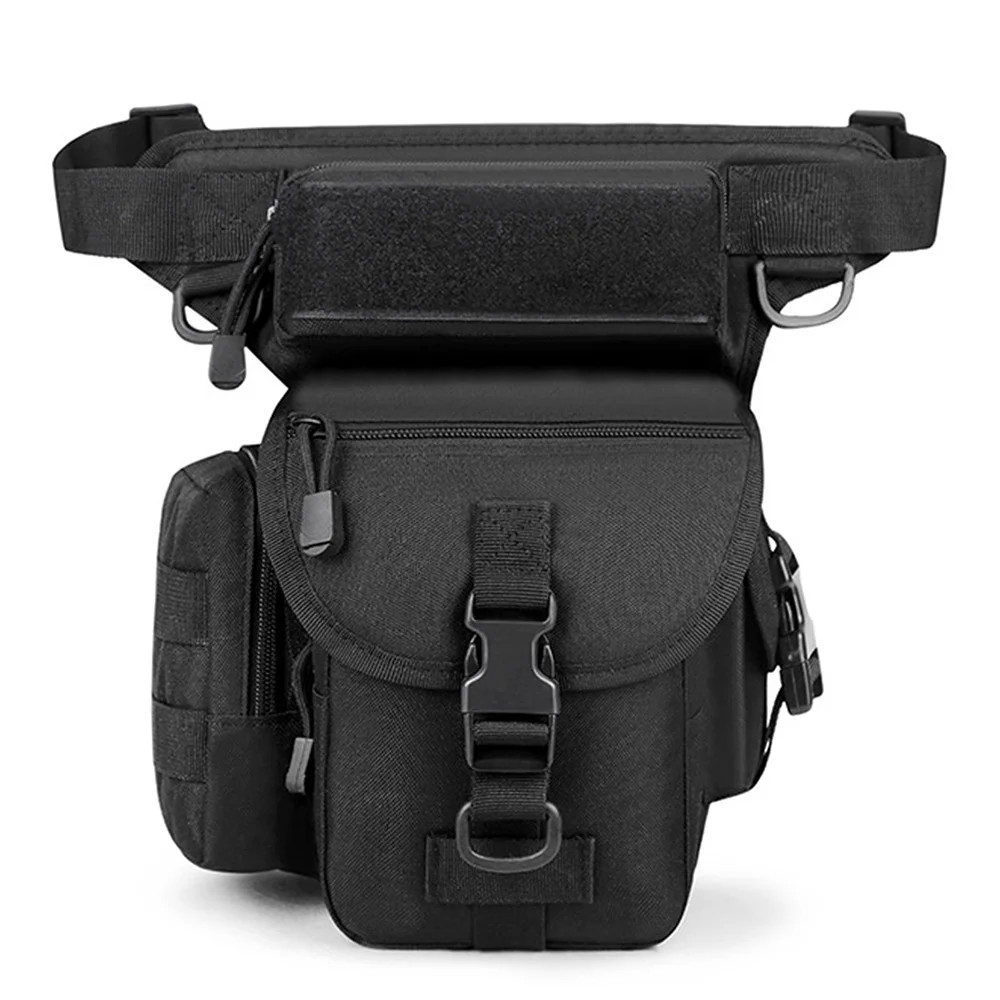 Men Waist Fanny Pack Leg Bag Military Tactical Motorcycle Rider Camera Sports Travel Nylon Male Bum Hip Belt Thigh Fanny Bags