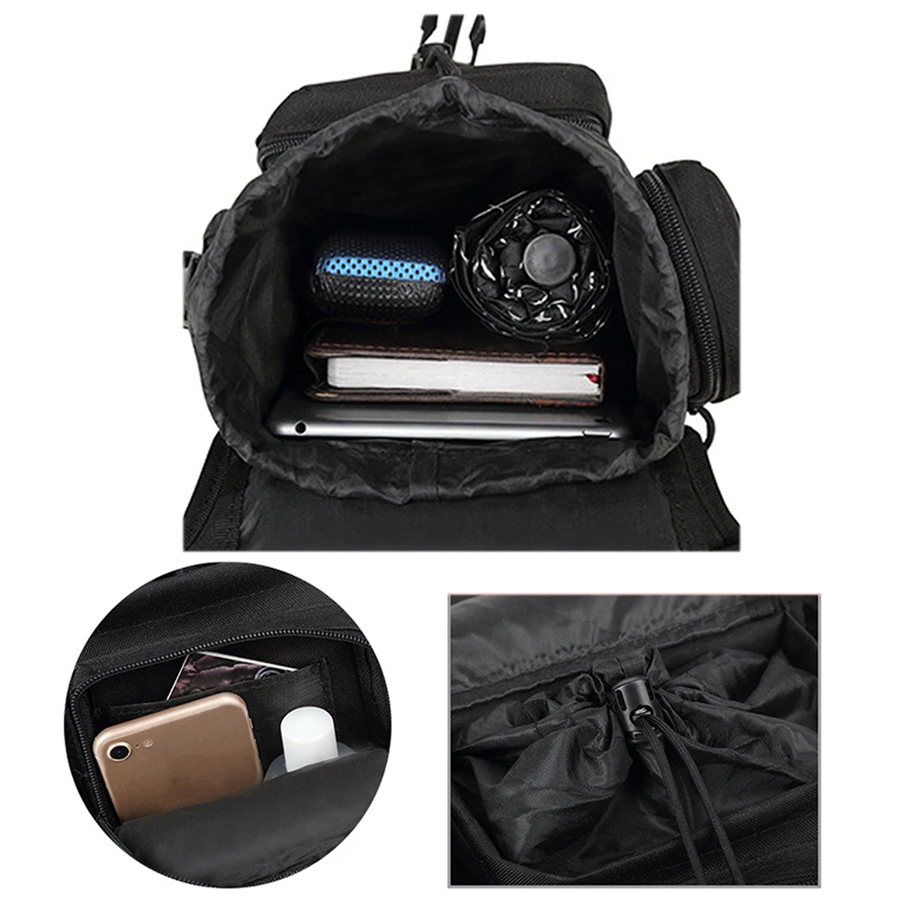 Men Waist Fanny Pack Leg Bag Military Tactical Motorcycle Rider Camera Sports Travel Nylon Male Bum Hip Belt Thigh Fanny Bags