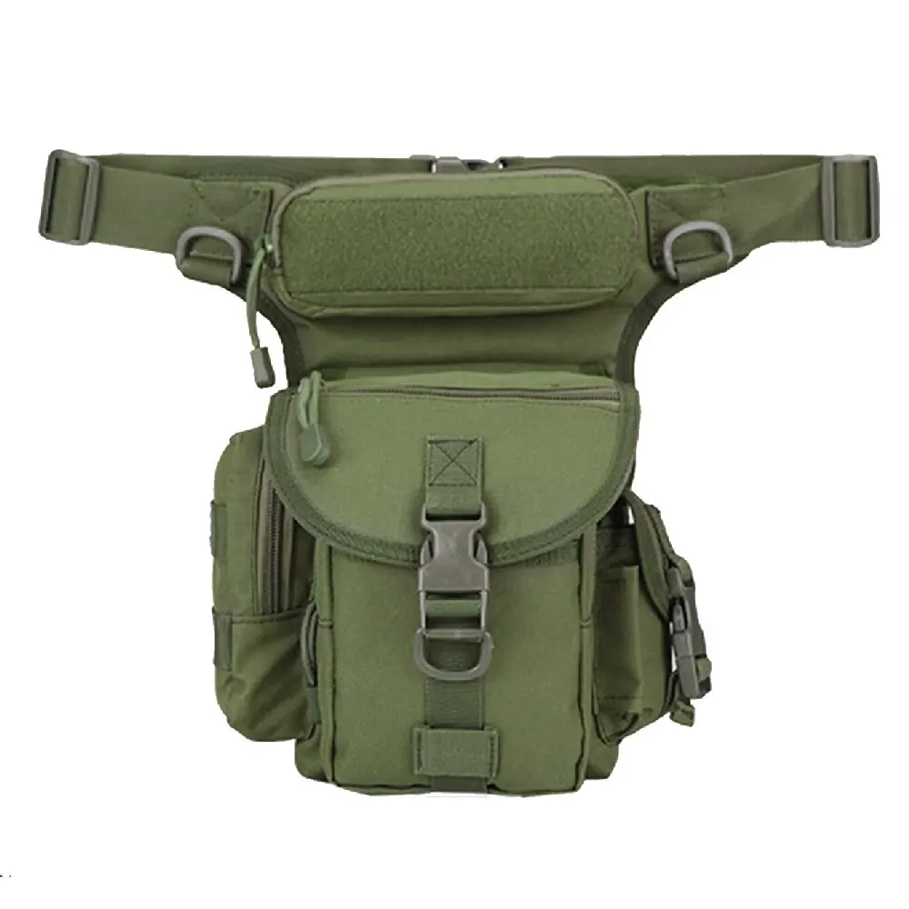 Men Waist Fanny Pack Leg Bag Military Tactical Motorcycle Rider Camera Sports Travel Nylon Male Bum Hip Belt Thigh Fanny Bags