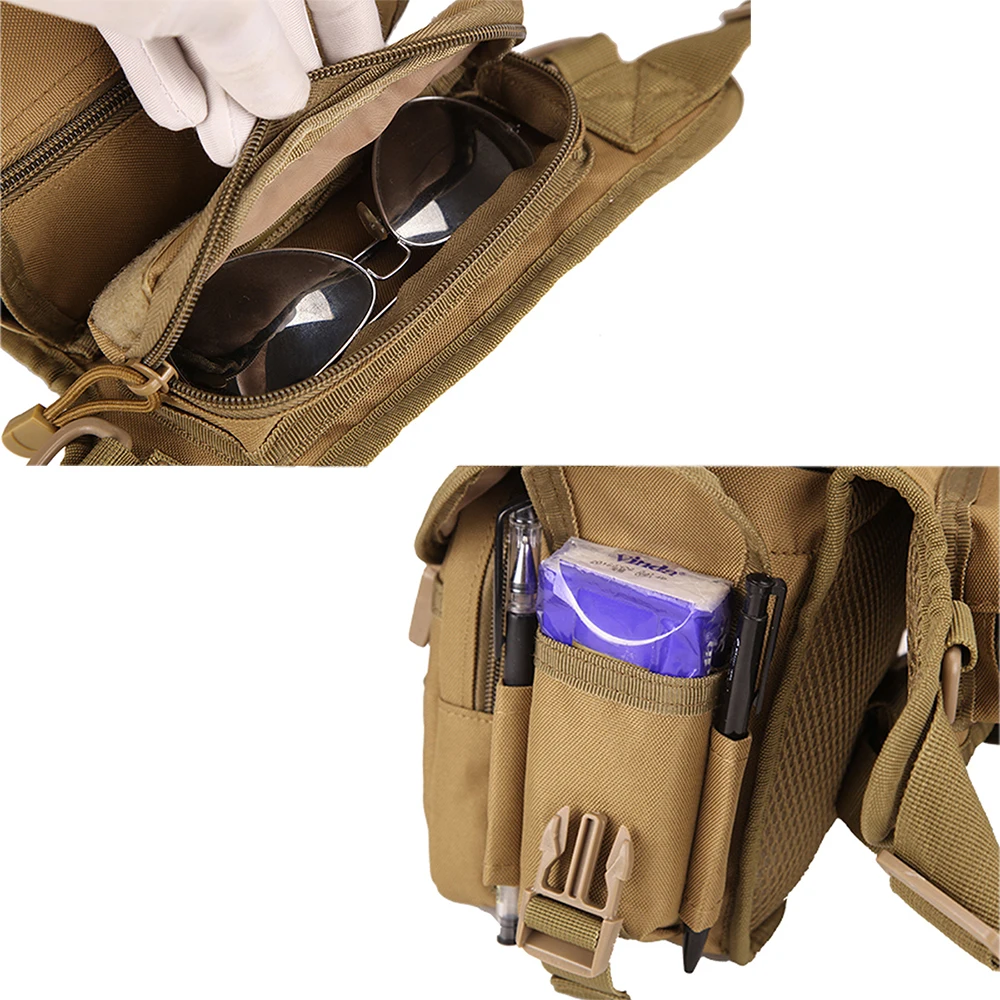 Men Waist Fanny Pack Leg Bag Military Tactical Motorcycle Rider Camera Sports Travel Nylon Male Bum Hip Belt Thigh Fanny Bags