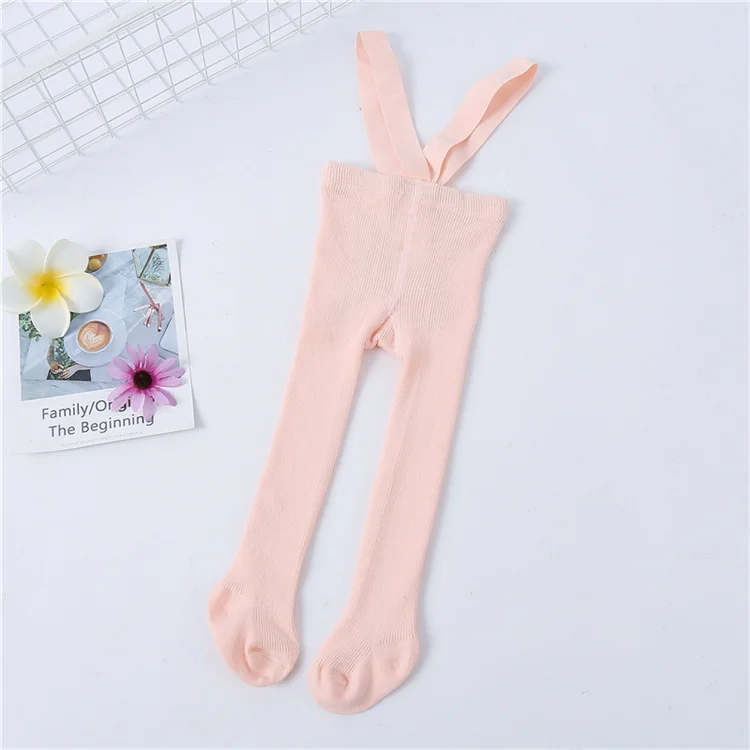 Lawadka 0-3T 2026 New Autumn Spring Tights For Girls Solid Pantyhose Casual Tights for Boys with Shoulder Strap Knitted Clothes