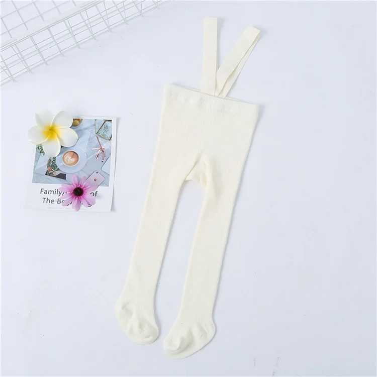 Lawadka 0-3T 2026 New Autumn Spring Tights For Girls Solid Pantyhose Casual Tights for Boys with Shoulder Strap Knitted Clothes