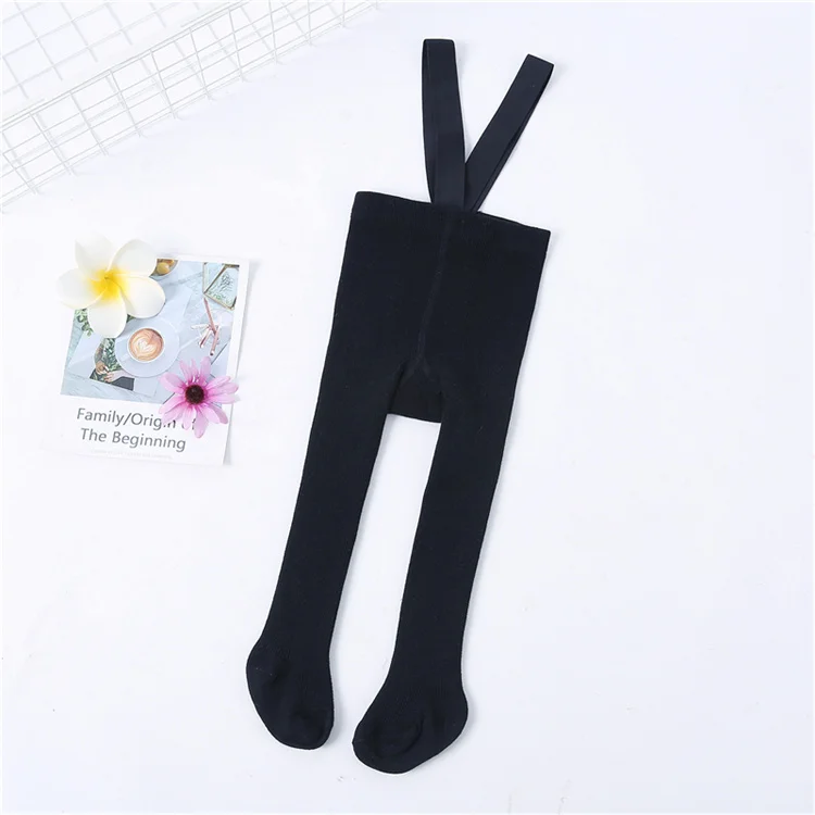 Lawadka 0-3T 2026 New Autumn Spring Tights For Girls Solid Pantyhose Casual Tights for Boys with Shoulder Strap Knitted Clothes