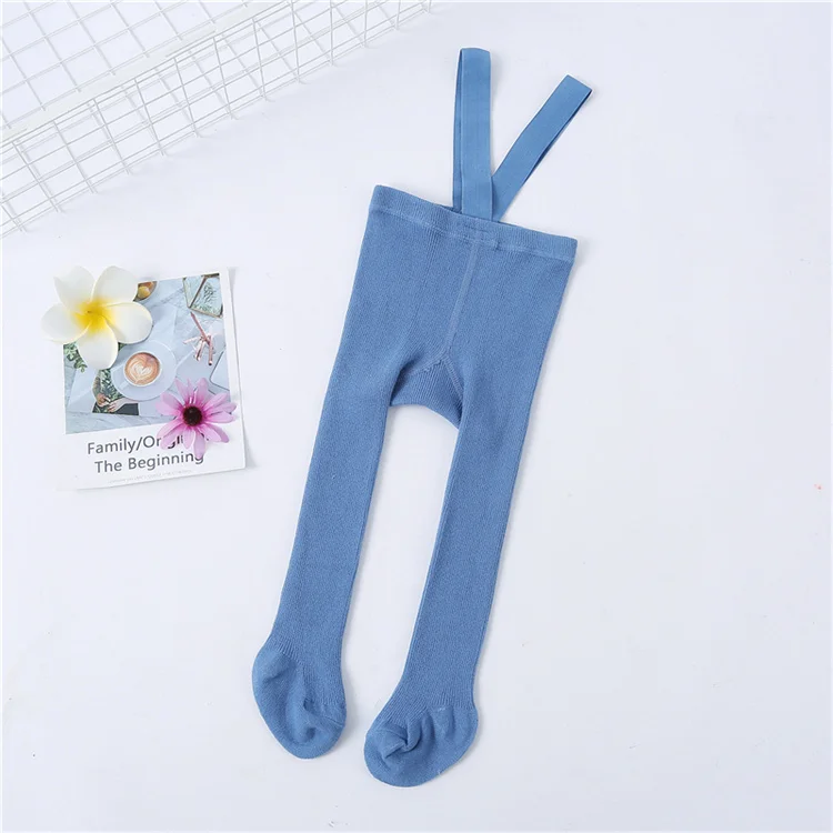 Lawadka 0-3T 2026 New Autumn Spring Tights For Girls Solid Pantyhose Casual Tights for Boys with Shoulder Strap Knitted Clothes