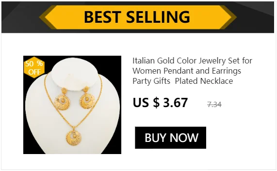 African Women Jewelry Set Pendant Necklace Earrings Weddings Design Bracelet Ring Jewellery Party Bridal Dubai Accessory Gift