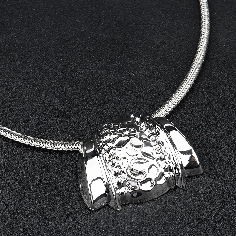 African Women Jewelry Set Pendant Necklace Earrings Weddings Design Bracelet Ring Jewellery Party Bridal Dubai Accessory Gift