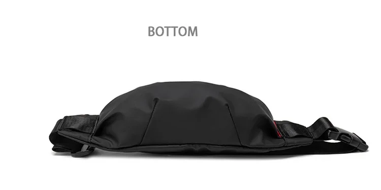 Men's Minimalist Crossbody Bag Waterproof Sling Bag Casual Chest Bag for Daily Commute Fashion Lightweight Fanny Pack