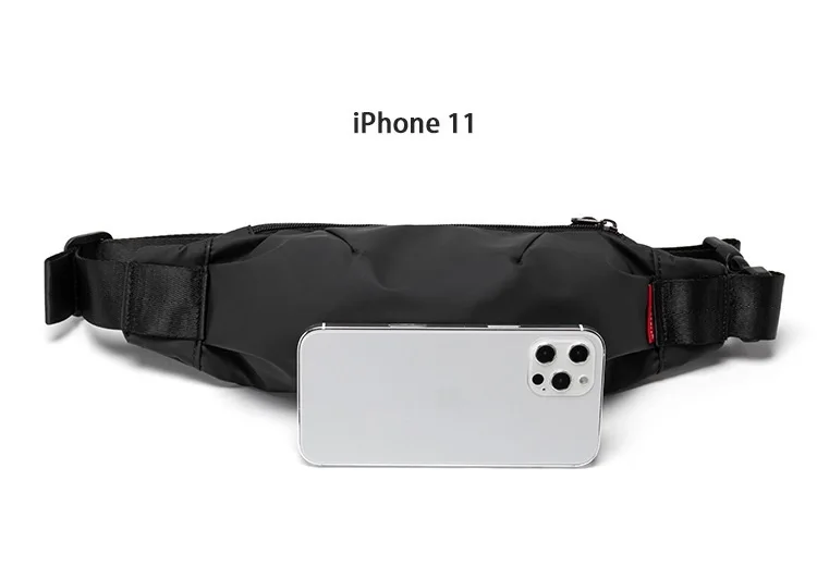 Men's Minimalist Crossbody Bag Waterproof Sling Bag Casual Chest Bag for Daily Commute Fashion Lightweight Fanny Pack