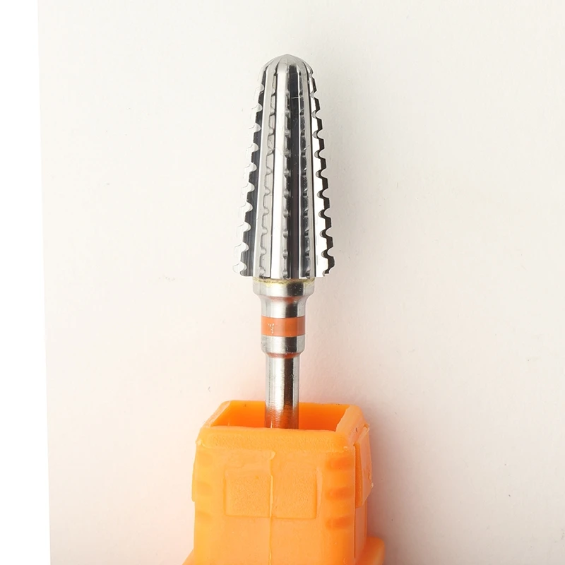 New! 5 in 1 Tapered Safety Carbide Nail Drill Bits With Cut Drills Carbide Milling Cutter Manicure Remove Gel Nails Accessories