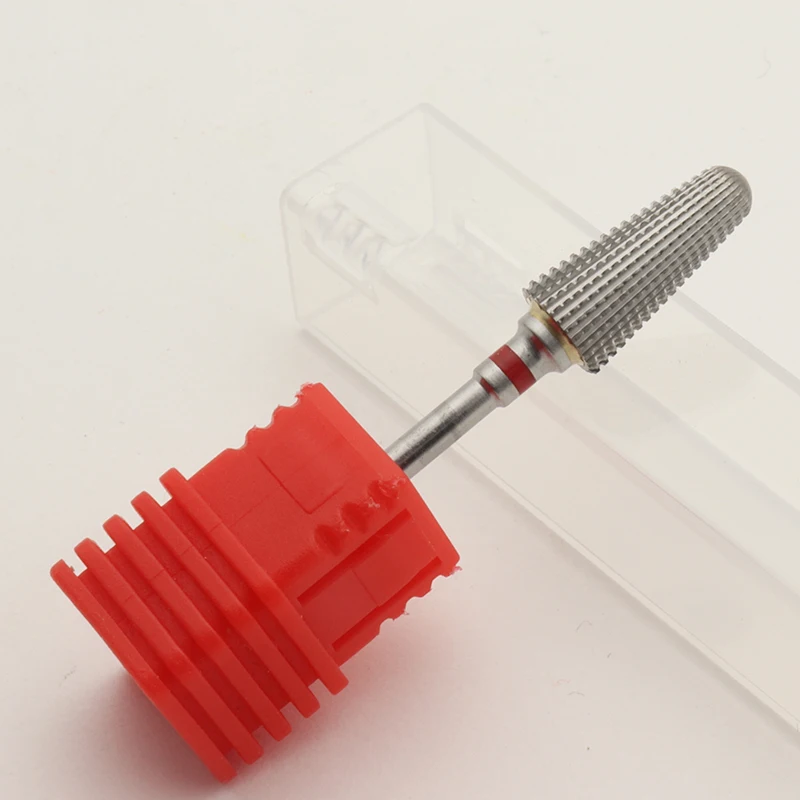New! 5 in 1 Tapered Safety Carbide Nail Drill Bits With Cut Drills Carbide Milling Cutter Manicure Remove Gel Nails Accessories