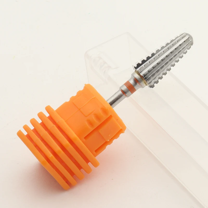 New! 5 in 1 Tapered Safety Carbide Nail Drill Bits With Cut Drills Carbide Milling Cutter Manicure Remove Gel Nails Accessories