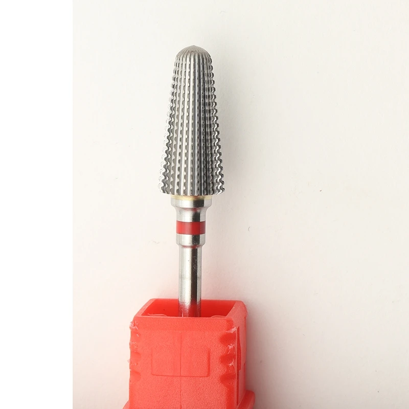 New! 5 in 1 Tapered Safety Carbide Nail Drill Bits With Cut Drills Carbide Milling Cutter Manicure Remove Gel Nails Accessories