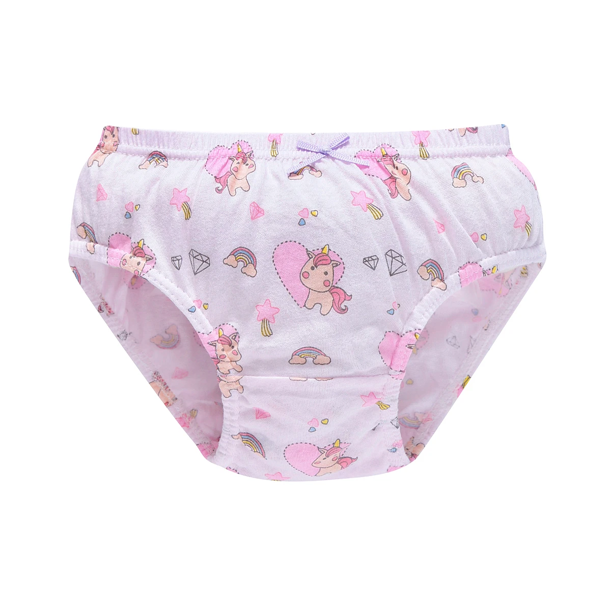5 Pcs/Lot Cotton Girl Underwear Beautiful Rainbow Cartoon Panties For Girls Breathable Kids briefs Soft Girls Triangle knickers