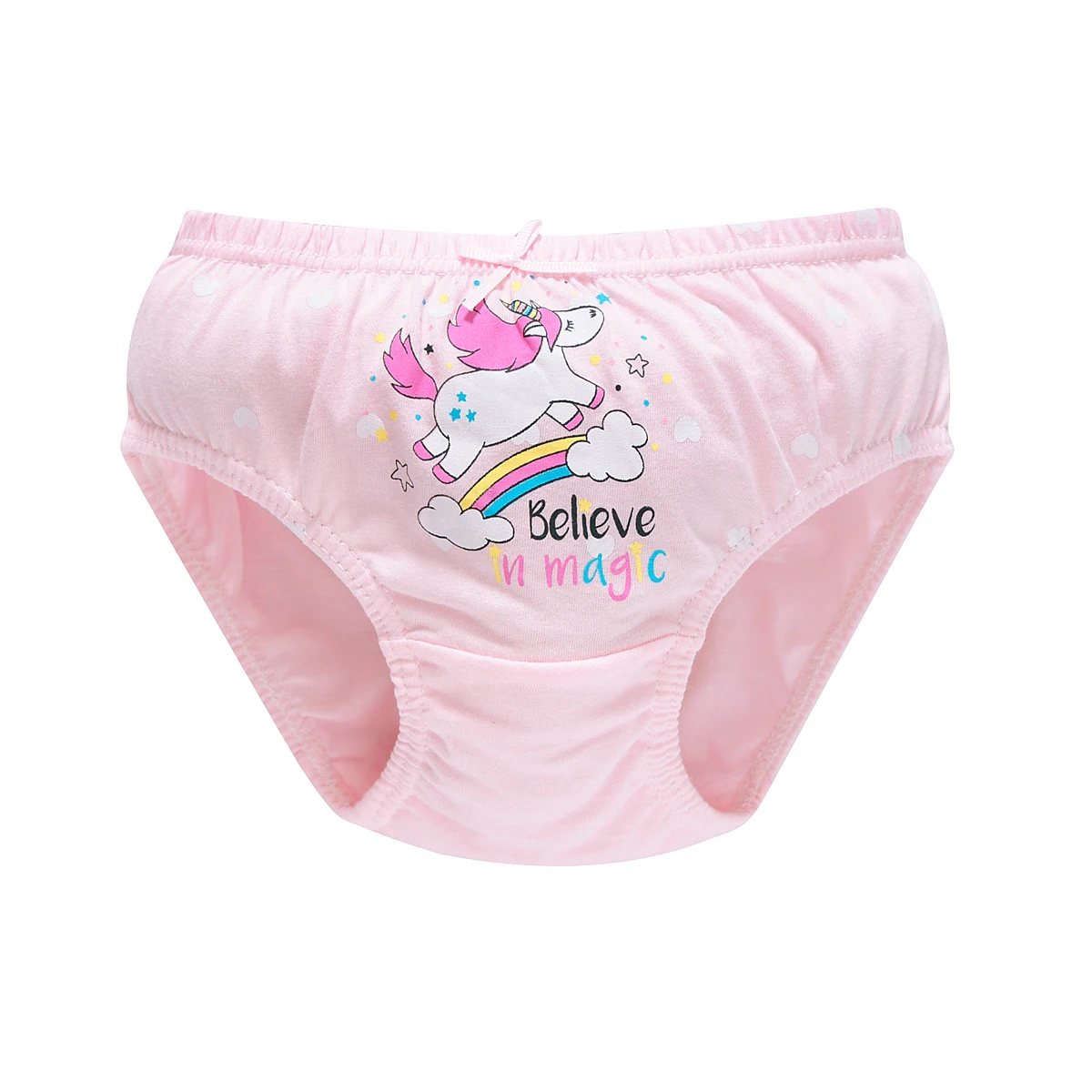 5 Pcs/Lot Cotton Girl Underwear Beautiful Rainbow Cartoon Panties For Girls Breathable Kids briefs Soft Girls Triangle knickers