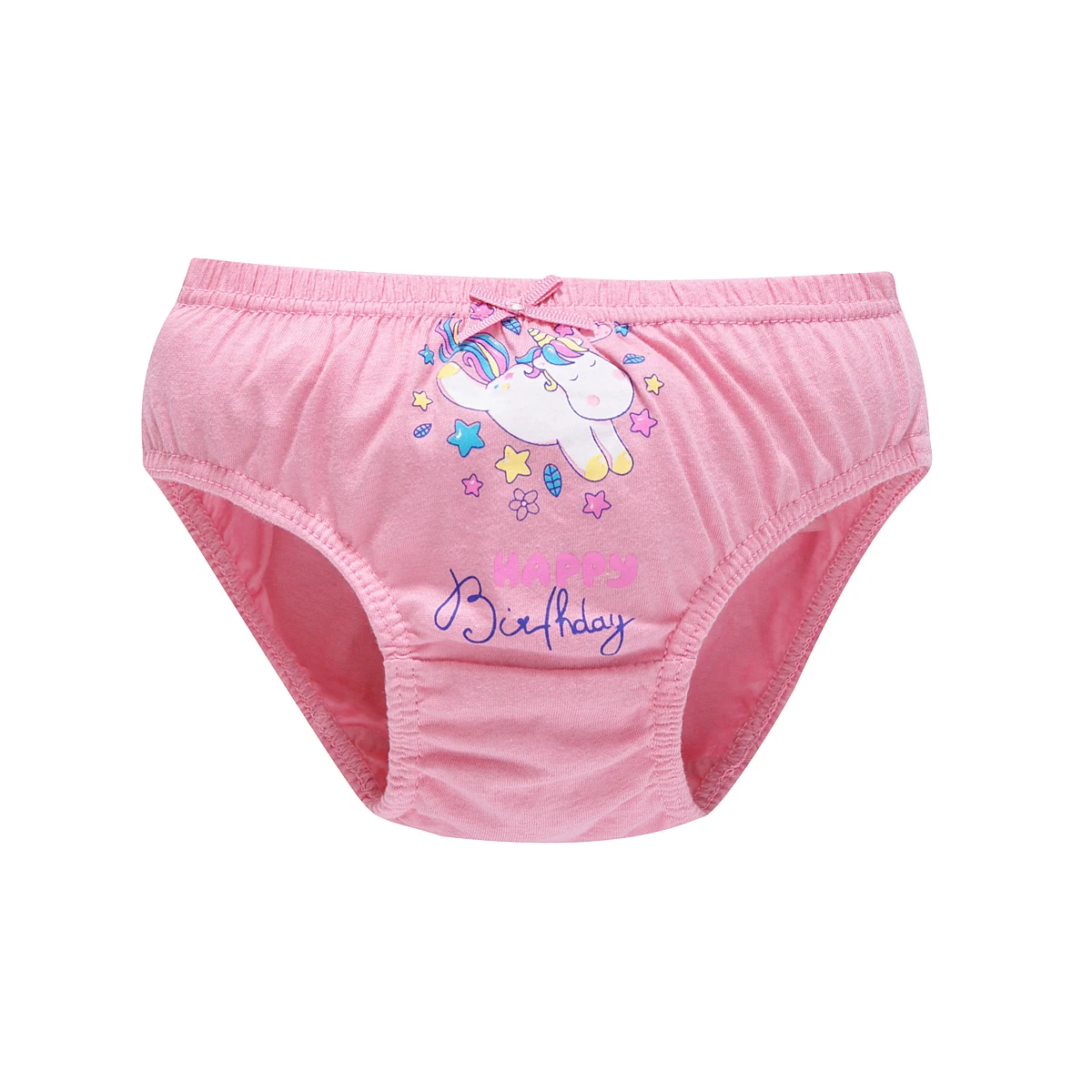 5 Pcs/Lot Cotton Girl Underwear Beautiful Rainbow Cartoon Panties For Girls Breathable Kids briefs Soft Girls Triangle knickers