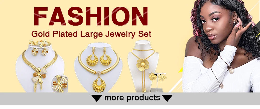 Italy 18k Gold Plated Women Jewelry Set Classic Design Bowknot Necklace Earring Bracelet And Ring 4PCS Set Jewelry Wedding Party