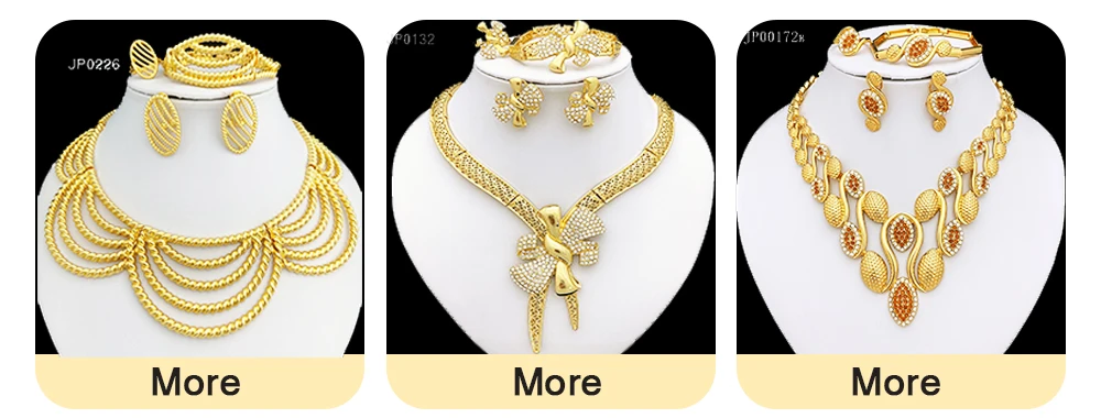 Italy 18k Gold Plated Women Jewelry Set Classic Design Bowknot Necklace Earring Bracelet And Ring 4PCS Set Jewelry Wedding Party